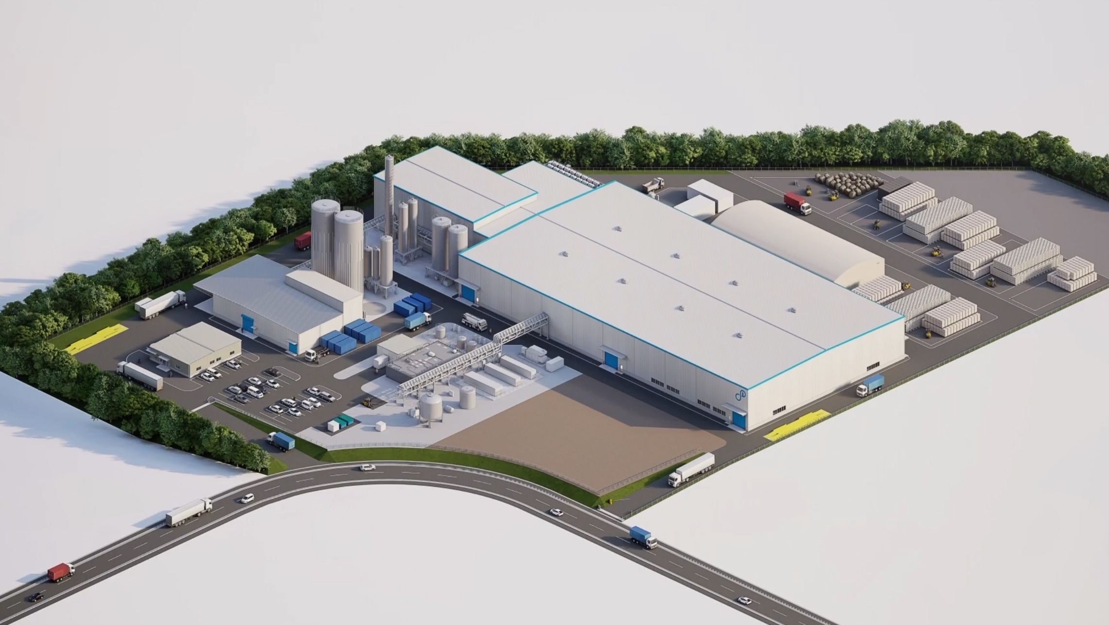 工場内の製造ライン